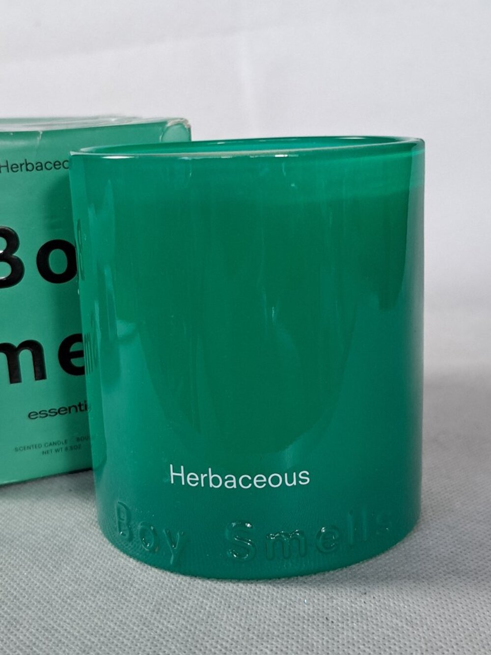 Boy smells Candle - Herbaceous Scent 50 hour burn time